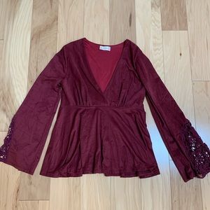 Altar’d State Sueded Long Sleeve Top